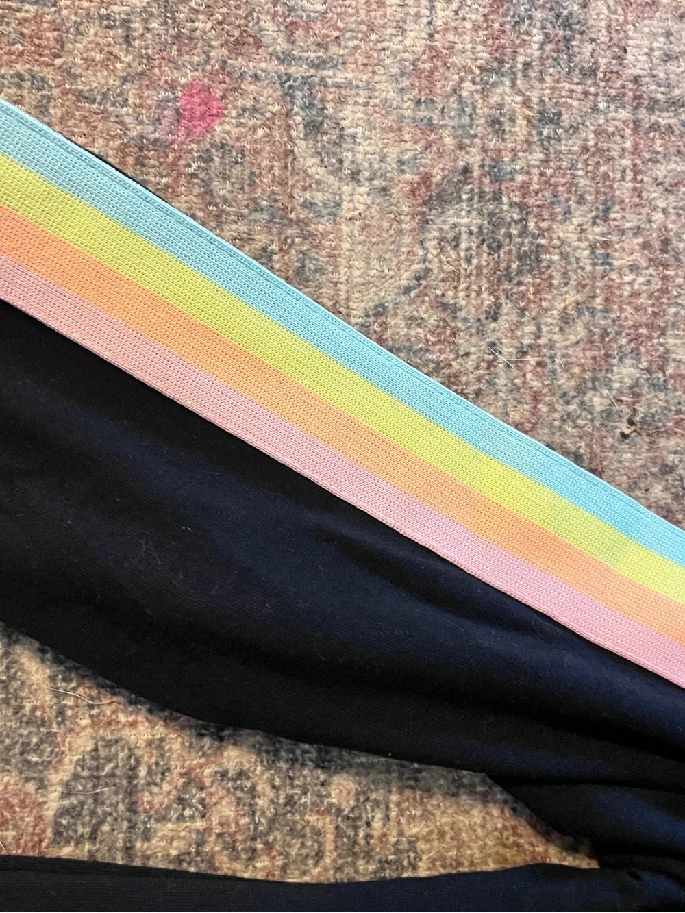 Girls 6x Hurley rainbow and black checkered activewear lounge set